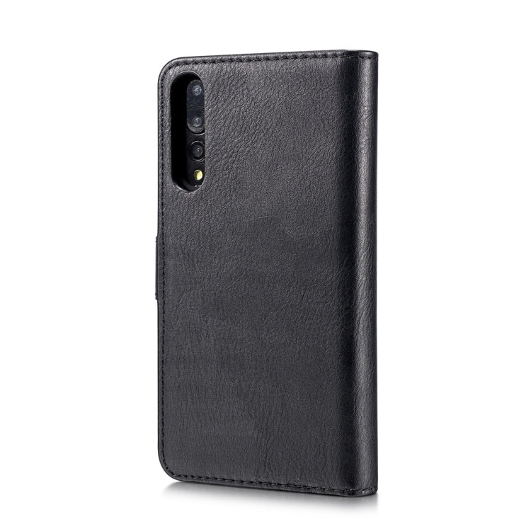 Crazy Horse Texture Flip Detachable Magnetic Leather Case for Huawei P20 Pro, with Holder & Card Slots & Wallet(Black) - Huawei Cases by DG.MING | Online Shopping South Africa | PMC Jewellery | Buy Now Pay Later Mobicred