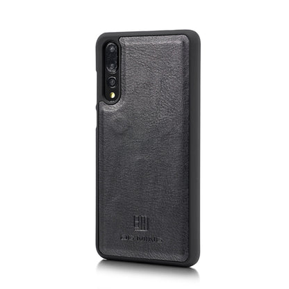 Crazy Horse Texture Flip Detachable Magnetic Leather Case for Huawei P20 Pro, with Holder & Card Slots & Wallet(Black) - Huawei Cases by DG.MING | Online Shopping South Africa | PMC Jewellery | Buy Now Pay Later Mobicred