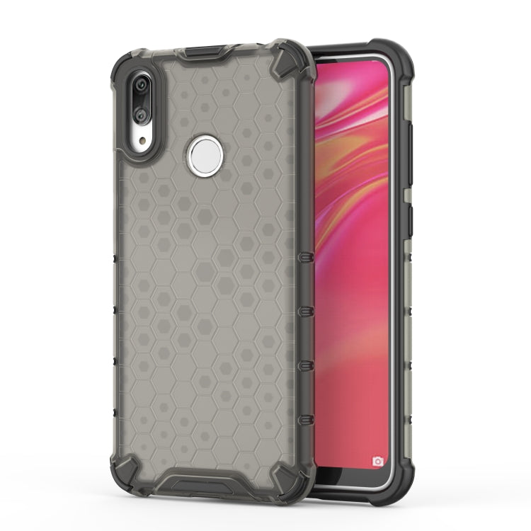 Honeycomb Shockproof PC + TPU Case for Huawei Y7(2019) (Black) - Huawei Cases by PMC TechLife | Online Shopping South Africa | PMC TechLife | Buy Now Pay Later Mobicred