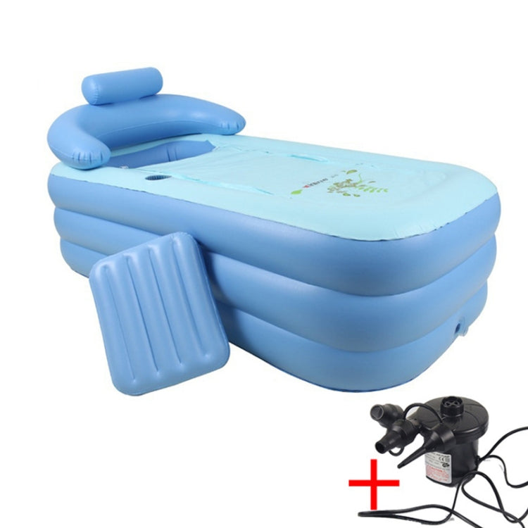 YT-038 Collapsible Sponge Bottom Inflatable Warm Bath Adult Bath Baby Swimming Pool with Charging Pump - Paddling Pools & Accessories by PMC Jewellery | Online Shopping South Africa | PMC Jewellery