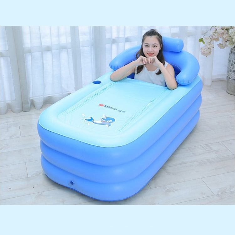 YT-038 Collapsible Sponge Bottom Inflatable Warm Bath Adult Bath Baby Swimming Pool with Charging Pump - Paddling Pools & Accessories by PMC Jewellery | Online Shopping South Africa | PMC Jewellery