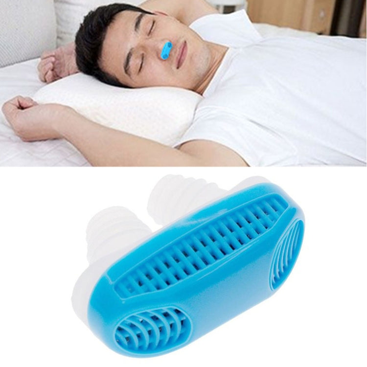 2 in 1 ABS Silicone Anti Snoring Air Purifier (Blue) - Anti Snoring Tools by PMC TechLife | Online Shopping South Africa | PMC TechLife