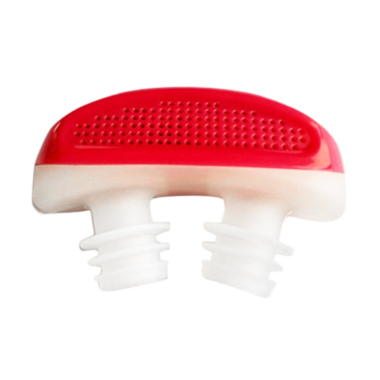 2 in 1 ABS Silicone Anti Snoring Air Purifier (Red) - Anti Snoring Tools by PMC TechLife | Online Shopping South Africa | PMC TechLife