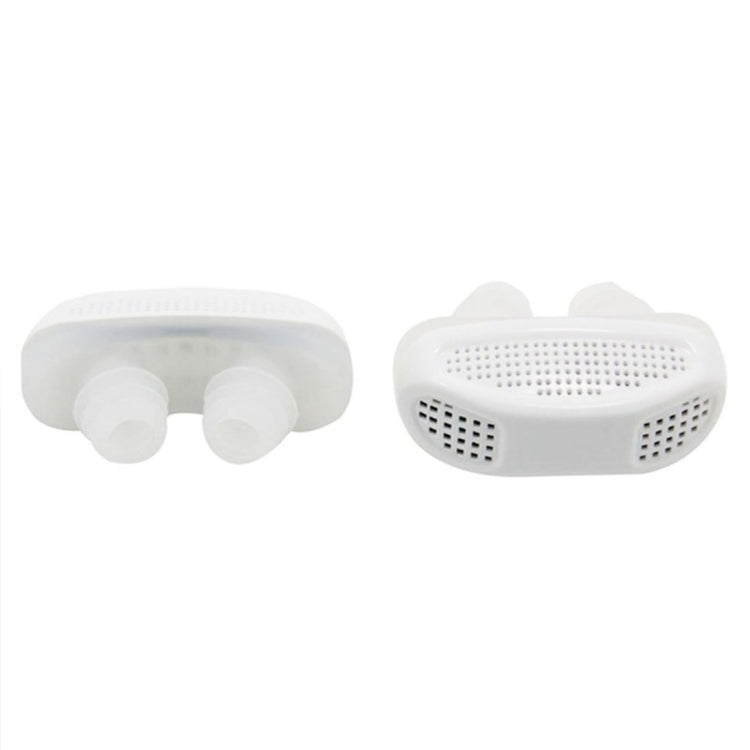 2 in 1 ABS Silicone Anti Snoring Air Purifier (White) - Anti Snoring Tools by PMC Jewellery | Online Shopping South Africa | PMC Jewellery