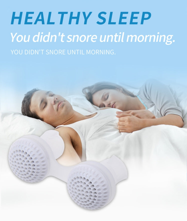 2 PCS 2 in 1 ABS Silicone Anti Snoring Air Purifier(Blue) - free shipping - PMC TechLife - Order now!