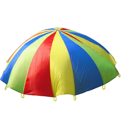 5m Children Outdoor Game Exercise Sport Toys Rainbow Umbrella Parachute Play Fun Toy with 24 Handle Straps for Families / Kindergartens / Amusement Parks - Toy Sports by PMC Jewellery | Online Shopping South Africa | PMC Jewellery