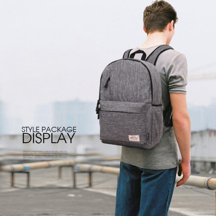 Universal Multi-Function Canvas Laptop Computer Shoulders Bag Leisurely Backpack Students Bag, Big Size: 42x29x13cm, For 15.6 inch and Below Macbook, Samsung, Lenovo, Sony, DELL Alienware, CHUWI, ASUS, HP(Black) - Backpack by PMC Jewellery | Online Shopping South Africa | PMC Jewellery