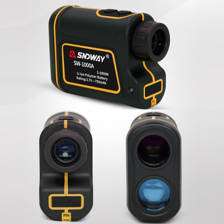 SNDWAY SW1000A Handheld Outdoor Waterproof Telescope Range Finder Distance Measurer, 1000m - Laser Rangefinder by SNDWAY | Online Shopping South Africa | PMC Jewellery | Buy Now Pay Later Mobicred