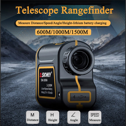 SNDWAY SW1000A Handheld Outdoor Waterproof Telescope Range Finder Distance Measurer, 1000m - Laser Rangefinder by SNDWAY | Online Shopping South Africa | PMC Jewellery | Buy Now Pay Later Mobicred