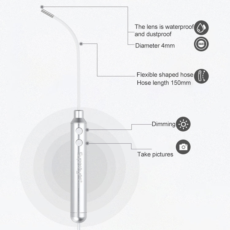 Supereyes Y001 Ear Mite Mouth Electronic Digital Fixed Focus Endoscope - Ear Care Tools by Supereyes | Online Shopping South Africa | PMC Jewellery | Buy Now Pay Later Mobicred