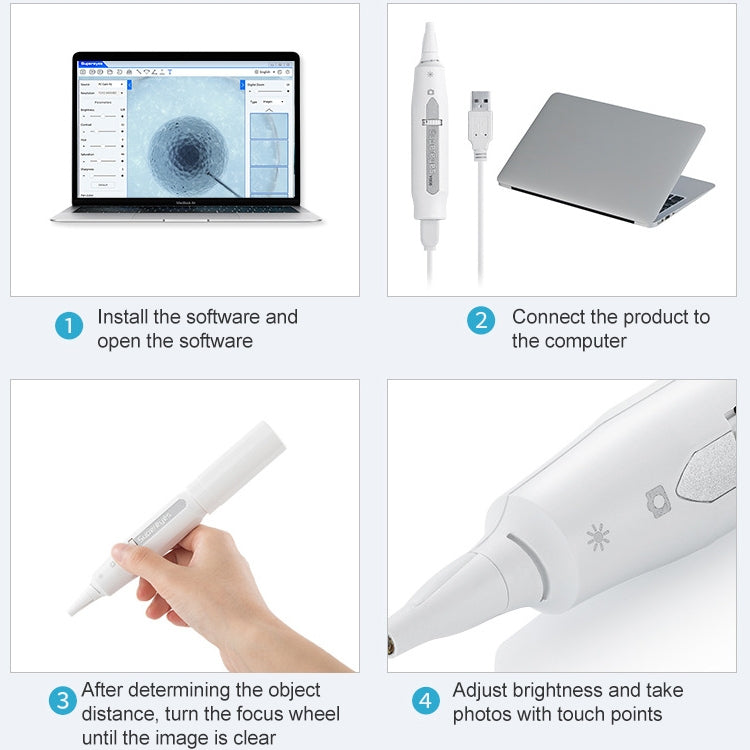 Supereyes Y008 Ear Nose Mouth Wireless Digital Electronic Endoscope - Ear Care Tools by Supereyes | Online Shopping South Africa | PMC Jewellery | Buy Now Pay Later Mobicred