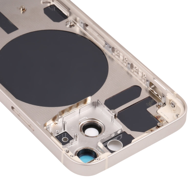 Back Housing Cover with SIM Card Tray & Side  Keys & Camera Lens for iPhone 13 Mini(White) - Back Cover by PMC TechLife | Online Shopping South Africa | PMC TechLife | Buy Now Pay Later Mobicred