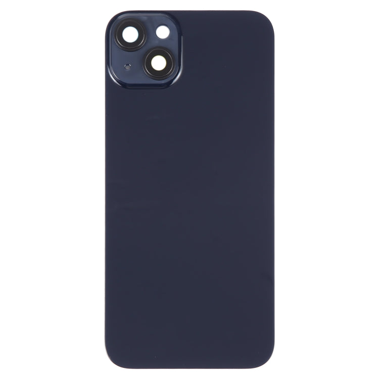 Glass Battery Back Cover with Holder for iPhone 14(Black) -  by PMC TechLife | Online Shopping South Africa | PMC TechLife