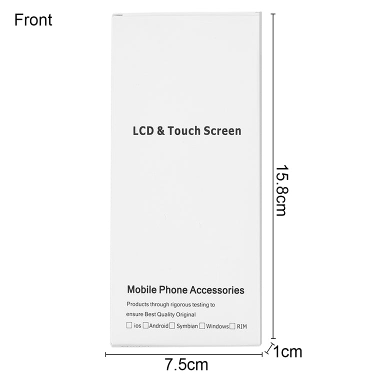 50 PCS Cardboard Packaging White Box for iPhone 5 LCD Screen and Digitizer Full Assembly - free shipping - PMC TechLife - Order now!
