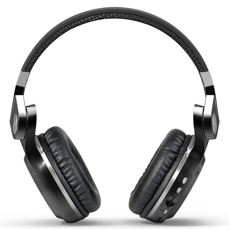 Bluedio T2+ Turbine Wireless Bluetooth 4.1 Stereo Headphones Headset with Mic & Micro SD Card Slot & FM Radio, For iPhone, Samsung, Huawei, Xiaomi, HTC and Other Smartphones, All Audio Devices(Black) - Headset & Headphone by Bluedio | Online Shopping South Africa | PMC Jewellery | Buy Now Pay Later Mobicred