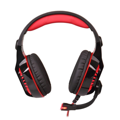 KOTION EACH G2000 Stereo Bass Gaming Headphone with Microphone & LED Light, For PS4, Smartphone, Tablet, Computer, Notebook(Red) - Multimedia Headset by KOTION EACH | Online Shopping South Africa | PMC Jewellery