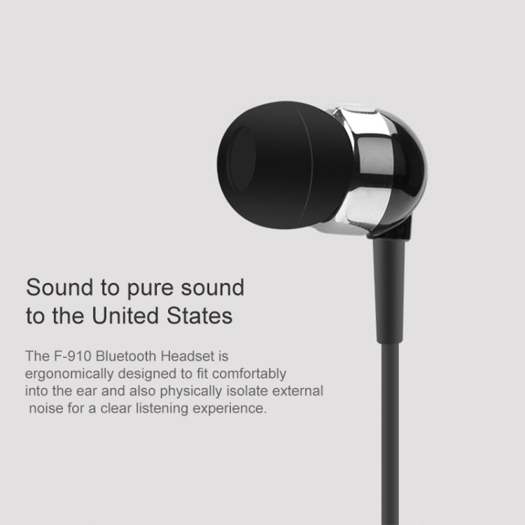 Fineblue F910 CSR4.1 Retractable Cable Caller Vibration Reminder Anti-theft Bluetooth Headset(White) - Bluetooth Earphone by Fineblue | Online Shopping South Africa | PMC TechLife | Buy Now Pay Later Mobicred