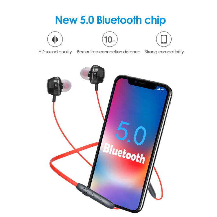 BH-I37 Bluetooth 5.0 Wire-controlled Bluetooth Earphone Built-in High-fidelity Microphone, Support Call (Green) - Bluetooth Earphone by PMC TechLife | Online Shopping South Africa | PMC TechLife