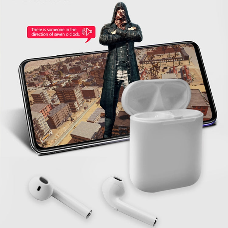 i9 Wireless TWS Sport Bilateral Stereo Bluetooth 5.0 Headset with Charging Box, Push-button Version(White) - TWS Earphone by PMC TechLife | Online Shopping South Africa | PMC TechLife
