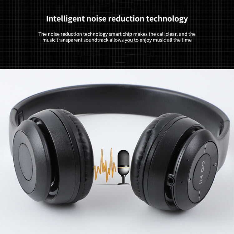 P47 Foldable Wireless Bluetooth Headphone with 3.5mm Audio Jack, Support MP3 / FM / Call (Green) - Headset & Headphone by PMC TechLife | Online Shopping South Africa | PMC TechLife