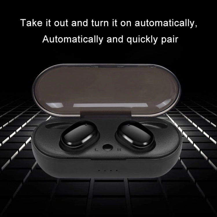 TWS-4 IPX5 Waterproof Bluetooth 5.0 Touch Wireless Bluetooth Earphone with Charging Box, Support HD Call & Voice Prompts(Black) - TWS Earphone by PMC TechLife | Online Shopping South Africa | PMC TechLife