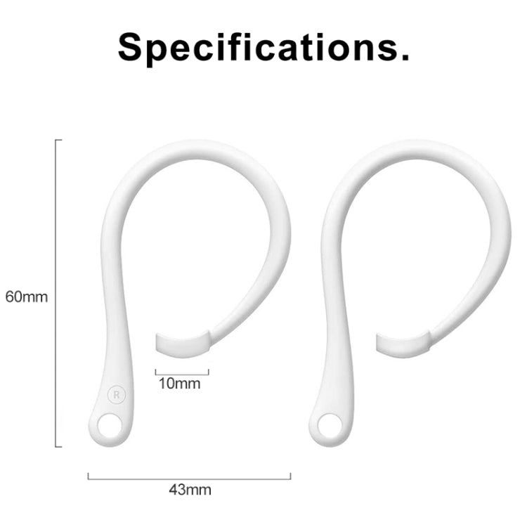 For AirPods 1 / 2 / Pro Anti-lost Silicone Earphone Ear-hook(Clear White) - Anti-lost & Holder by PMC Jewellery | Online Shopping South Africa | PMC Jewellery