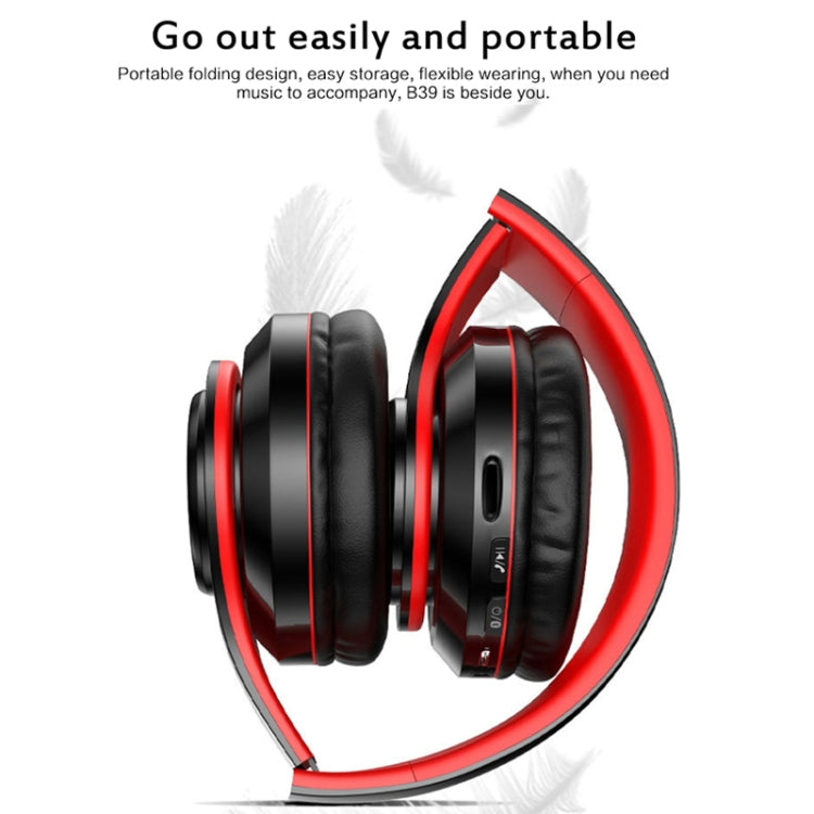 B39 Wireless Bluetooth V5.0 Headset (Black) - Headset & Headphone by PMC TechLife | Online Shopping South Africa | PMC TechLife