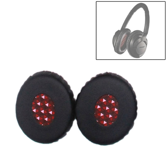 1 Pair For Bose OE2 / OE2i / SoundTrue Headset Cushion Sponge Cover Earmuffs Replacement Earpads(Black Red) - Earmuff & Pad by PMC Jewellery | Online Shopping South Africa | PMC Jewellery