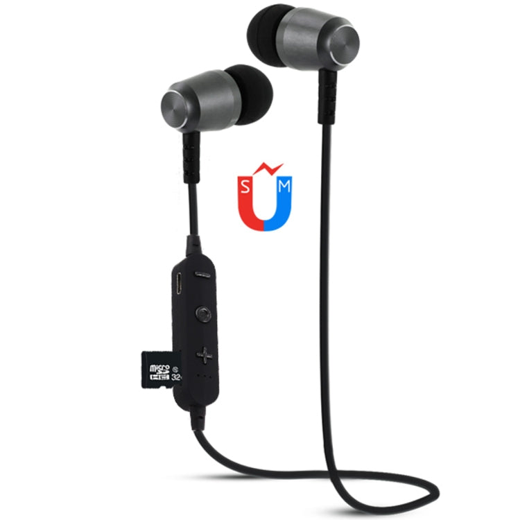 F15 Bluetooth 4.2 Hanging Neck Design Bluetooth Headset, Support Music Play & Switching & Volume Control & Answer(Black) - Neck-mounted Earphone by PMC TechLife | Online Shopping South Africa | PMC TechLife