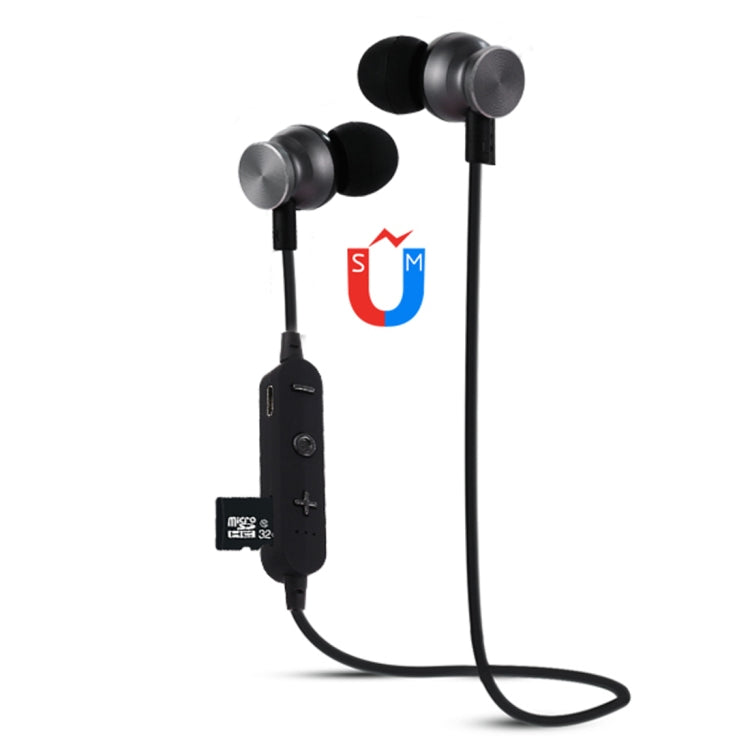 F17 Bluetooth 4.2 Hanging Neck Design Bluetooth Headset, Support Music Play & Switching & Volume Control & Answer(Black) - Neck-mounted Earphone by PMC TechLife | Online Shopping South Africa | PMC TechLife