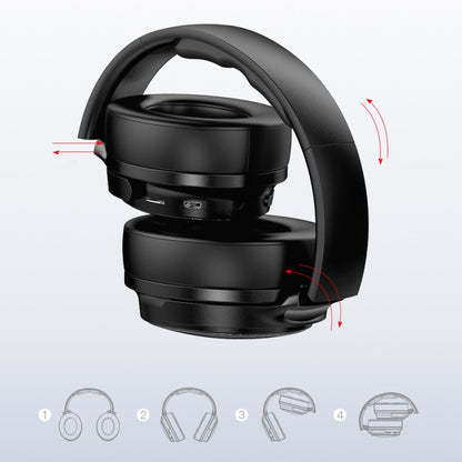 awei A780BL Bluetooth 5.0 Foldable Bass Wireless Bluetooth Headphone with 3.5mm Aux Jack - Headset & Headphone by awei | Online Shopping South Africa | PMC Jewellery | Buy Now Pay Later Mobicred