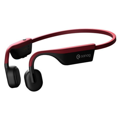 Sanag A9S Bone Conduction Bluetooth 5.1 HiFi Sports Earphone (Red Black) - Sport Earphone by Sanag | Online Shopping South Africa | PMC Jewellery | Buy Now Pay Later Mobicred