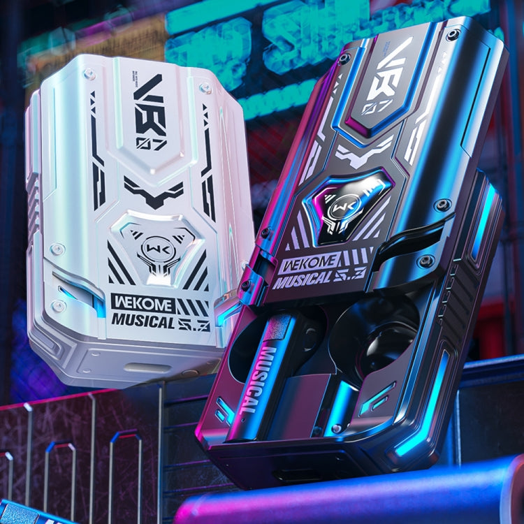 WEKOME VB07 Mecha Series Blade Wireless Bluetooth Earphone (Black) - free shipping - PMC TechLife - Order now!