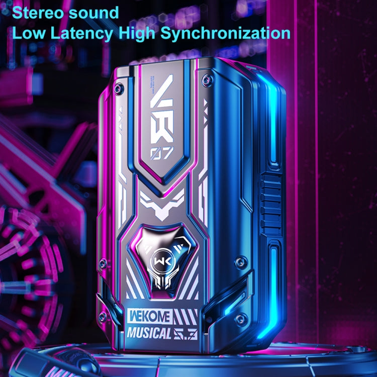 WEKOME VB07 Mecha Series Blade Wireless Bluetooth Earphone (Black) - free shipping - PMC TechLife - Order now!