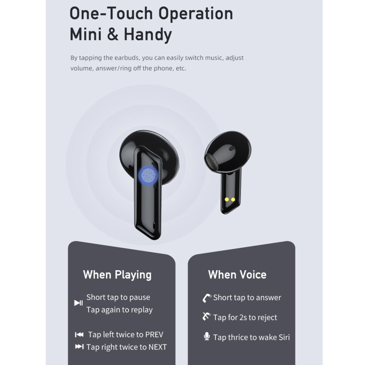 awei T36 Bluetooth 5.0 True Wireless Stereo Bluetooth Earphone (Black) - TWS Earphone by awei | Online Shopping South Africa | PMC Jewellery