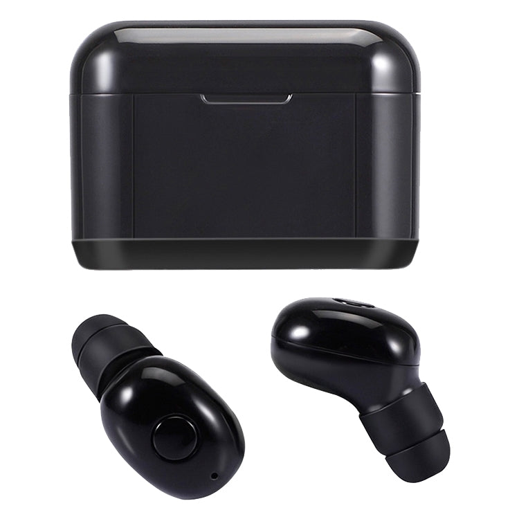 DT-4 IPX Waterproof Bluetooth 5.0 Wireless Bluetooth Earphone with 350mAh Magnetic Charging Box, Support for Calling(Black) - Bluetooth Earphone by PMC Jewellery | Online Shopping South Africa | PMC Jewellery