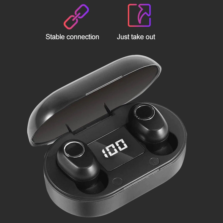 DT-13 Wireless Two Ear Bluetooth Headset Supports Touch & Smart Magnetic Charging(White) - Bluetooth Earphone by PMC TechLife | Online Shopping South Africa | PMC TechLife
