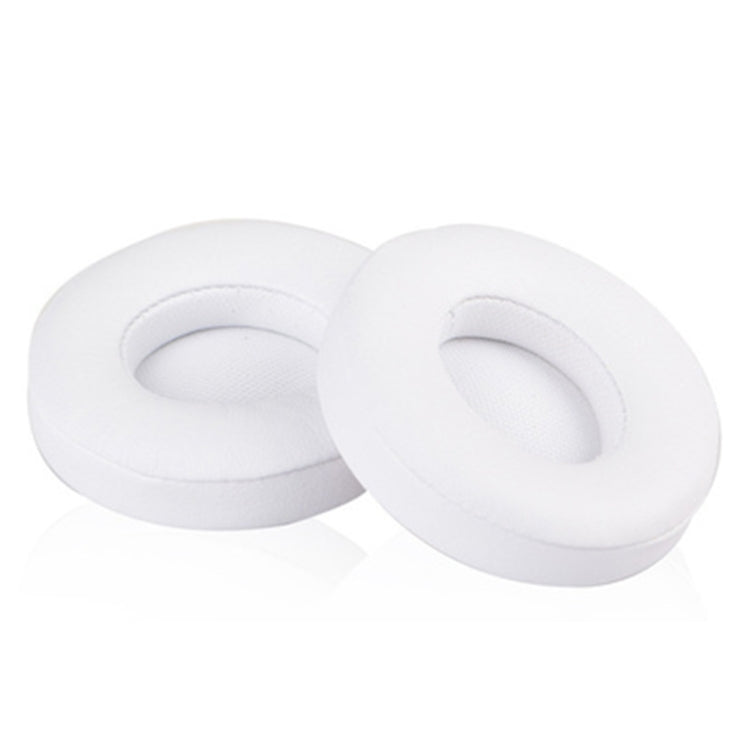 1 Pair Leather Headphone Protective Case for Beats Solo2.0 / Solo3.0, Wireless Version (White) - Earmuff & Pad by PMC TechLife | Online Shopping South Africa | PMC TechLife