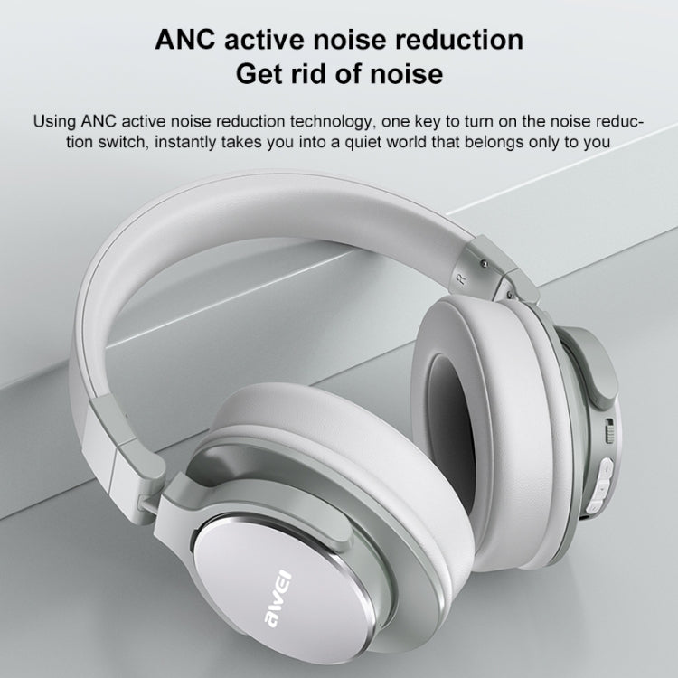 awei A710BL Foldable ANC Noise Cancelling Bluetooth Wireless Headset (Black) - Headset & Headphone by awei | Online Shopping South Africa | PMC Jewellery | Buy Now Pay Later Mobicred