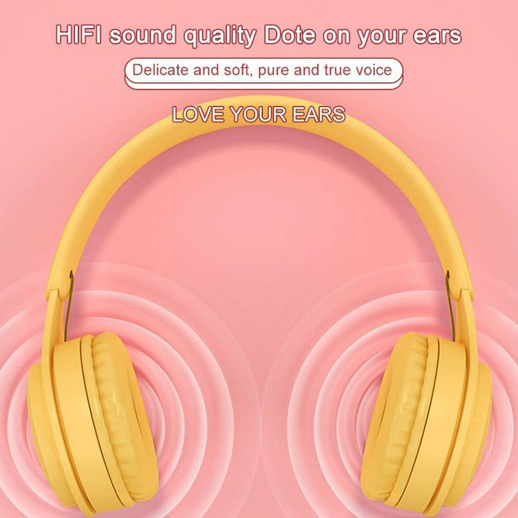Y08 Hifi Sound Quality Macaron Bluetooth Headset, Supports Calling & TF Card & 3.5mm AUX (Green) - Headset & Headphone by PMC TechLife | Online Shopping South Africa | PMC TechLife