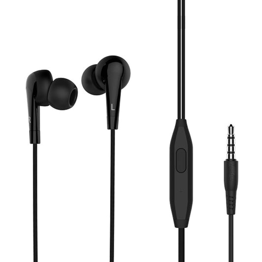 Langsdom MJ62 1.2m Wired In Ear 3.5mm Interface Stereo Earphones with Mic (Black) - In Ear Wired Earphone by Langsdom | Online Shopping South Africa | PMC Jewellery