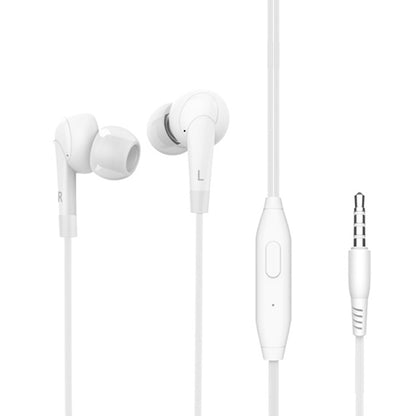 Langsdom MJ62 1.2m Wired In Ear 3.5mm Interface Stereo Earphones with Mic (White) - In Ear Wired Earphone by Langsdom | Online Shopping South Africa | PMC Jewellery