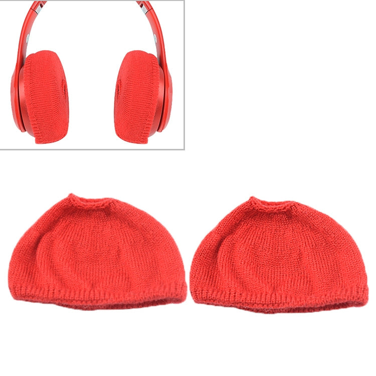 2 PCS Knitted Headphone Dustproof Protective Case for Beats Solo2 / Solo3(Red) - Anti-dust & Ear Caps by PMC TechLife | Online Shopping South Africa | PMC TechLife