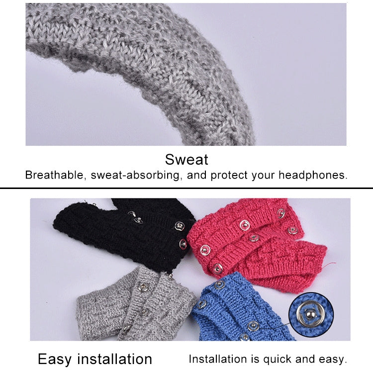 Knitted Headphone Dustproof Protective Case for Beats Studio2 / ATH-MSR7 / Sennheiser(Blue) - Earmuff & Pad by PMC TechLife | Online Shopping South Africa | PMC TechLife