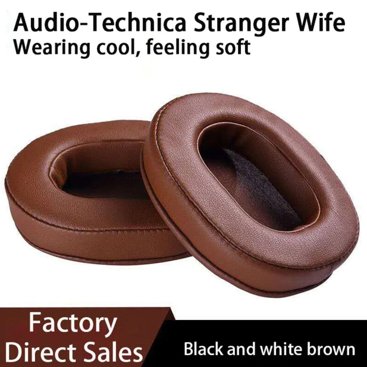 1 Pair Soft Sponge Earmuff Headphone Jacket for Audio-technica ATH-MSR7 / M50X / M20 / M40 / M40X(Black) - Earmuff & Pad by PMC TechLife | Online Shopping South Africa | PMC TechLife
