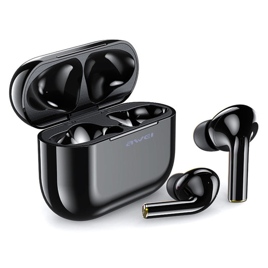 awei T29 Bluetooth V5.0 TWS True Wireless Sports Headset with Charging Case(Black) - TWS Earphone by awei | Online Shopping South Africa | PMC Jewellery | Buy Now Pay Later Mobicred