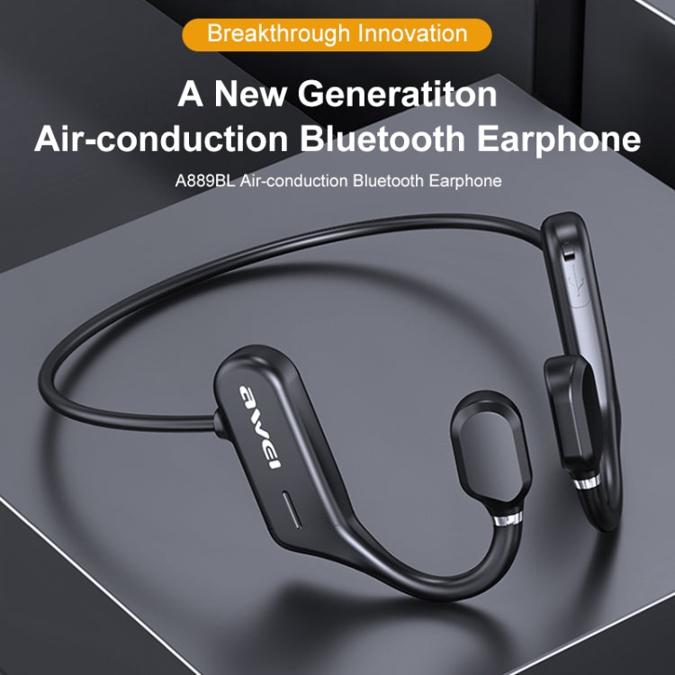 awei A889BL Air Conduction Sports Bluetooth 5.0 Wireless Headset - Bluetooth Earphone by awei | Online Shopping South Africa | PMC Jewellery | Buy Now Pay Later Mobicred