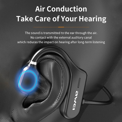 awei A889BL Air Conduction Sports Bluetooth 5.0 Wireless Headset - Bluetooth Earphone by awei | Online Shopping South Africa | PMC Jewellery | Buy Now Pay Later Mobicred