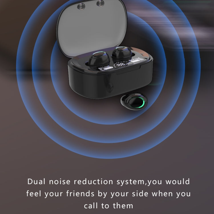 MD06 Mini In-ear TWS Wireless Touch Digital Display Bluetooth Earphone (White) - TWS Earphone by PMC TechLife | Online Shopping South Africa | PMC TechLife