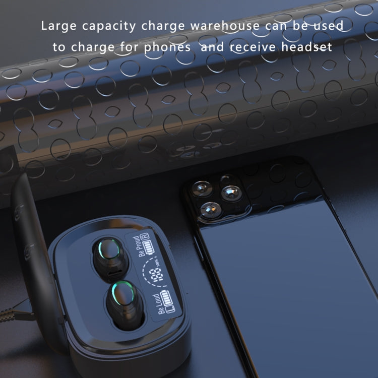 MD06 Mini In-ear TWS Wireless Touch Digital Display Bluetooth Earphone (Black) - TWS Earphone by PMC TechLife | Online Shopping South Africa | PMC TechLife